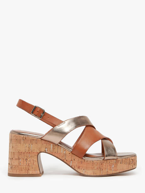 Sandales à Talon En Cuir Tamaris Marron women 44