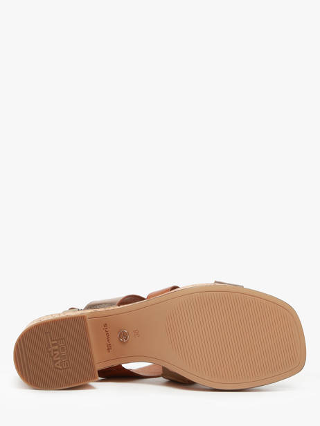 Sandales à Talon En Cuir Tamaris Marron women 44 vue secondaire 4