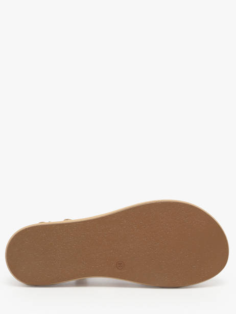 Sandals In Leather Inuovo Gold women A96051 other view 4