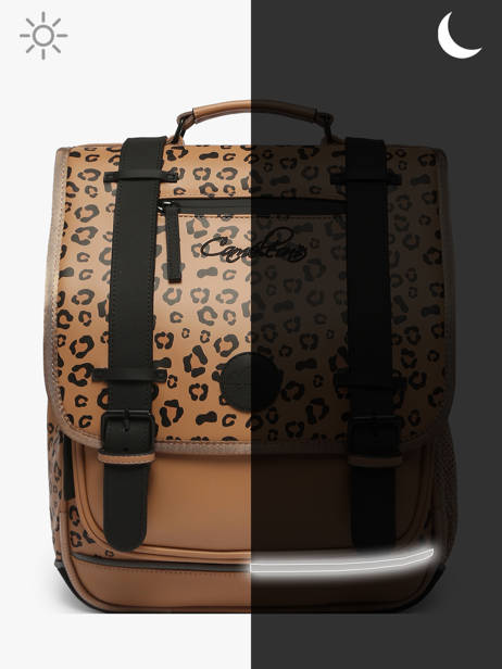 2-compartment Vintage North Backpack Cameleon Brown vintage north SD39 other view 8