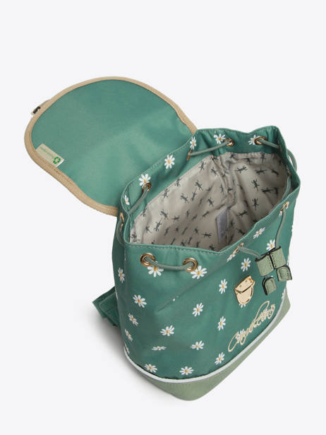 Sac à Dos 1 Compartiment Cameleon Vert vintage fantasy SD25 vue secondaire 3