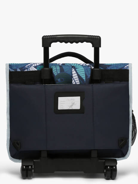Cartable à Roulettes Enfant 3 Compartiments Cameleon Bleu actual CR41 vue secondaire 5