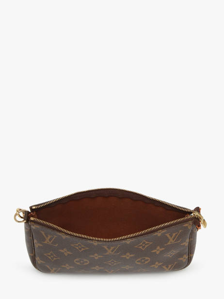 Mini-sac D'occasion Pouch Monogrammé Louis vuitton Marron second life 1363087 vue secondaire 5