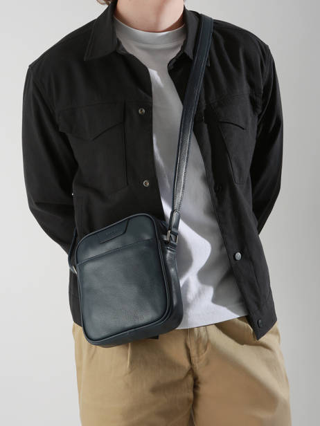 Sac Bandoulière Flandres Cuir Etrier Bleu flandres EFLA729M vue secondaire 1