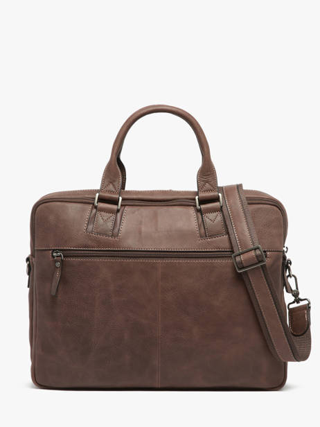 Porte-documents Spider 2 Compartiments + Pc 15'' Cuir Etrier Marron spider ESPI8022 vue secondaire 4