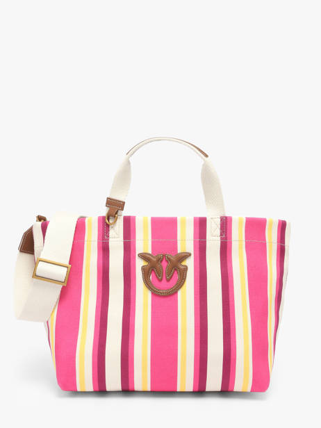 Sac Shopping Logo Shopper Coton Pinko Rose logo shopper 4753A2G5