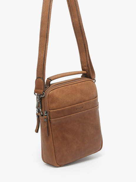 Sac Bandoulière Spider Cuir Etrier Marron spider ESPI732M vue secondaire 2