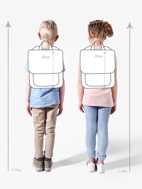 Sac à Dos 1 Compartiment Trixie Bleu animals 94 vue secondaire 1