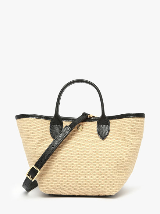 Longchamp New le panier pliage Sacs porté travers Noir