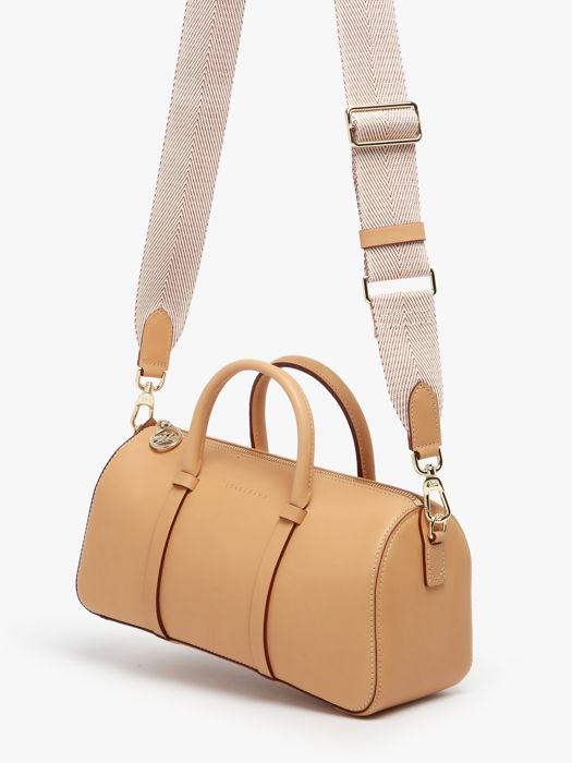 Longchamp Daylong chevron Sacs porté main Beige