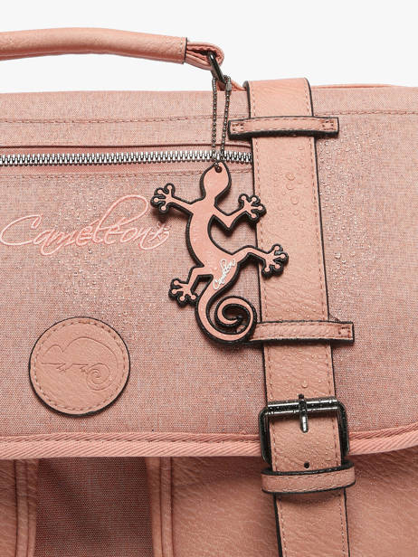 Cartable 2 Compartiments Cameleon Rose vintage color CA38 vue secondaire 6