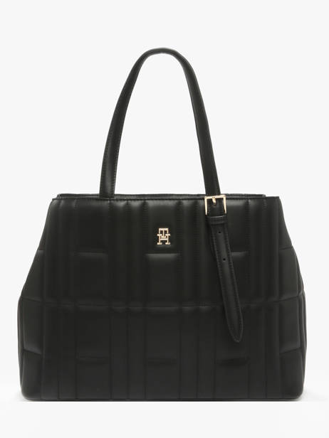 Sac Porté épaule Th Feminine  Polyurethane Tommy hilfiger Noir th feminine  AW17452