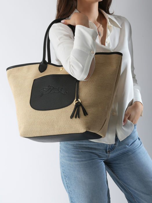 Longchamp Le panier pliage Besaces Noir
