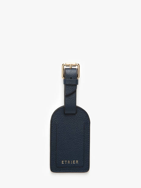 Luggage Tag Tradition Cuir Etrier Blue tradition ETRA901M