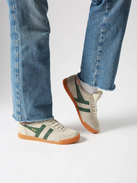 Sneakers Elan In Leather Gola Beige women CLB538 other view 1