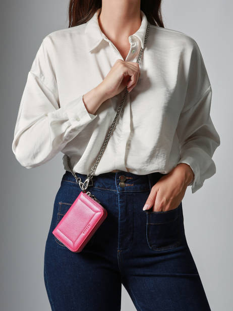 Coin Purse Altesse Leather Etrier Pink altesse EALT096M other view 1