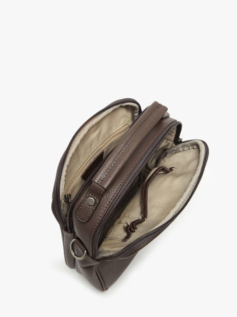 Sac Bandoulière Flandres Cuir Etrier Marron flandres EFLA732M vue secondaire 3