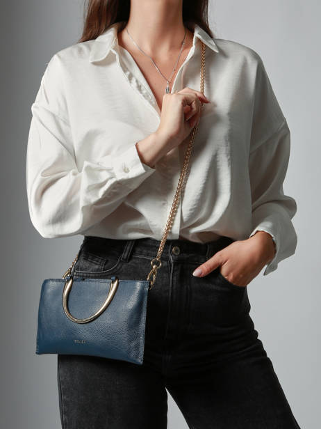 Handbag Tradition Leather Etrier Blue tradition ETRA052M other view 1