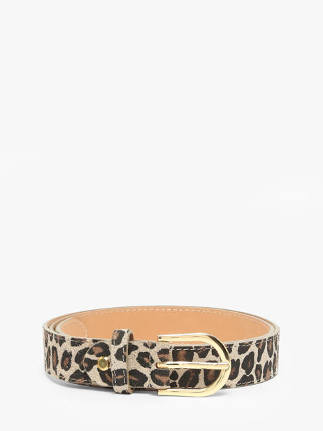 Belt Leather Milano Multicolor velvet leopardo VL25067