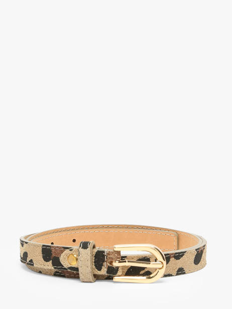 Ceinture Réglable Milano Beige velvet leopardo VL25068