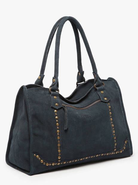 Sac à Main A4 Houston Cuir Basilic pepper Bleu houston BHOU31 vue secondaire 2