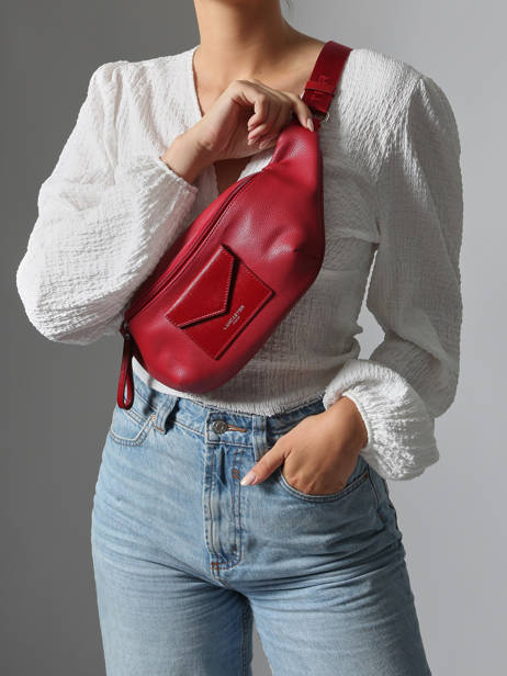 Sac Banane Lancaster Rouge maya 85 vue secondaire 1