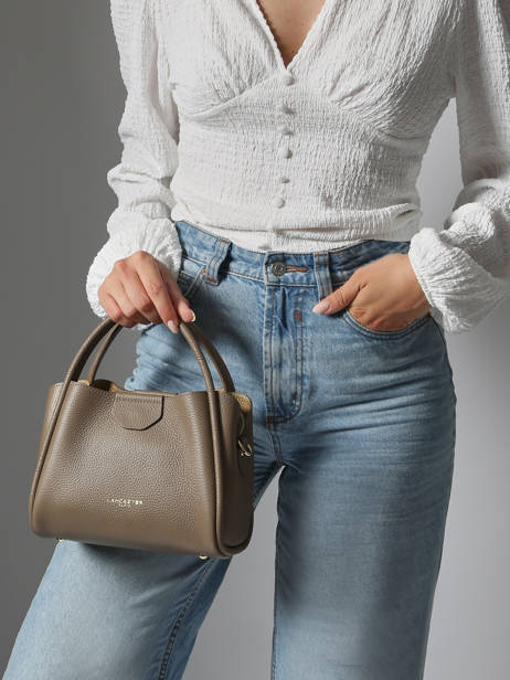 Sac à Main Ida Double Cuir Lancaster Beige ida double 83 vue secondaire 1