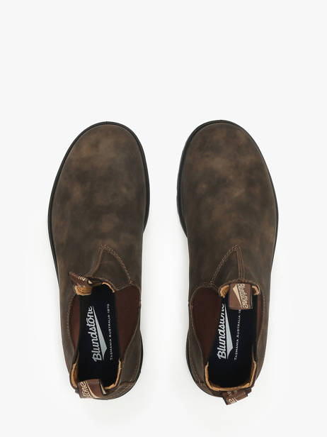 Chelsea Boots  En Cuir Blundstone Marron men 585 vue secondaire 4