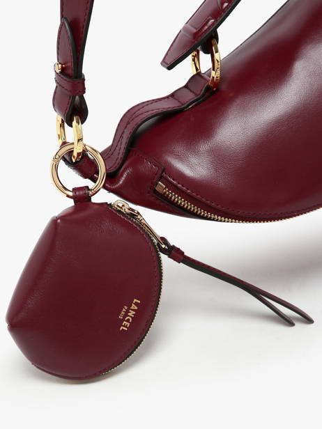 Leather Origami Coin Purse Lancel Violet origami A13859 other view 3