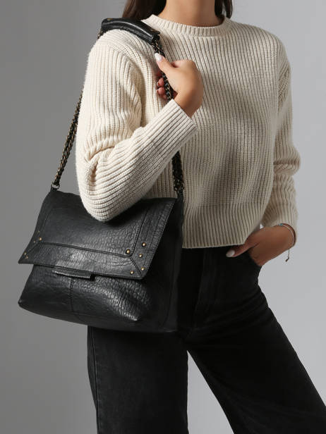 Sac Porté épaule Felizia Cuir Pieces Noir felizia 17122472 vue secondaire 1