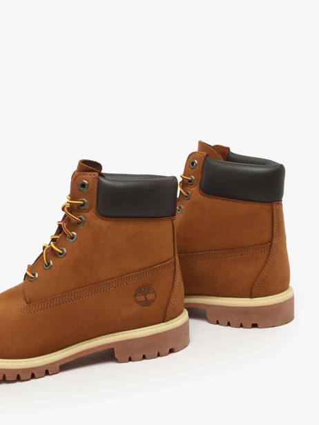 Bottines En Cuir Timberland Marron men 2066EBL1 vue secondaire 2