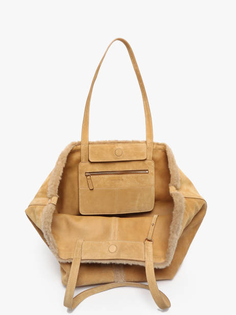 Sac Porté épaule Cabas Cuir Vanessa bruno Marron cabas 10V40873 vue secondaire 3