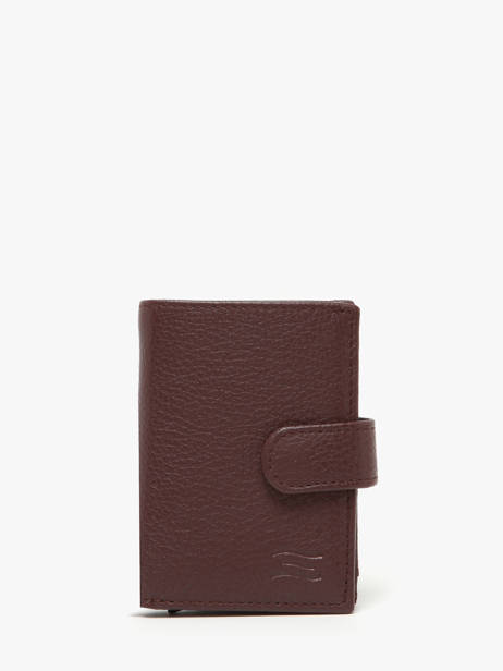 Portefeuille Cuir Crinkles Violet caviar 14600