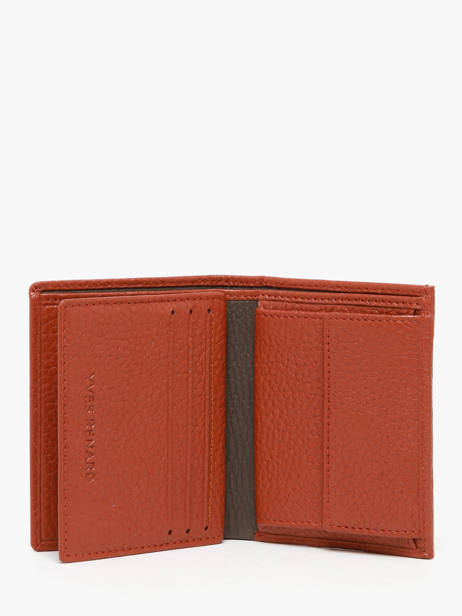 Portefeuille Cuir Yves renard Orange bicolor 2437 vue secondaire 2
