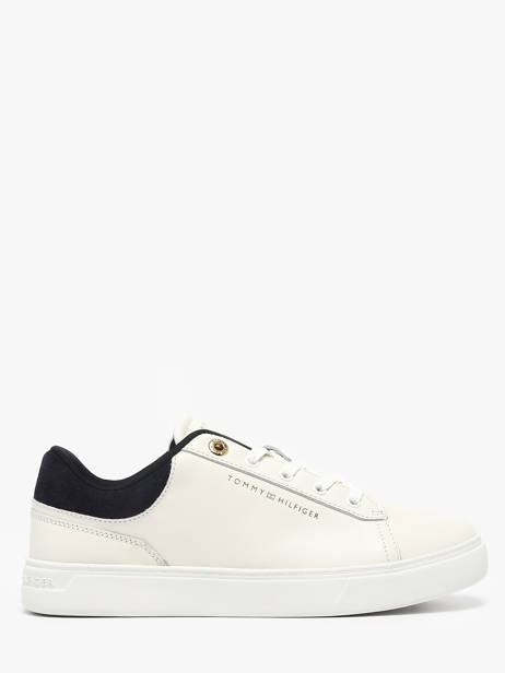 Sneakers En Cuir Tommy hilfiger Blanc women 902002Y