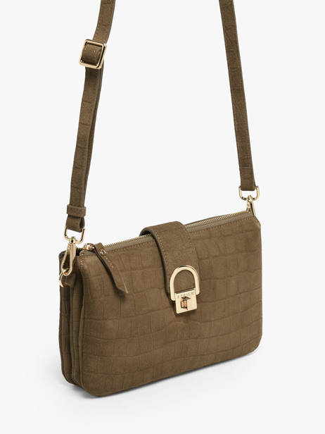 Sac Bandoulière Equestre Croco Cuir Etrier Beige equestre croco EECQ0143 vue secondaire 1