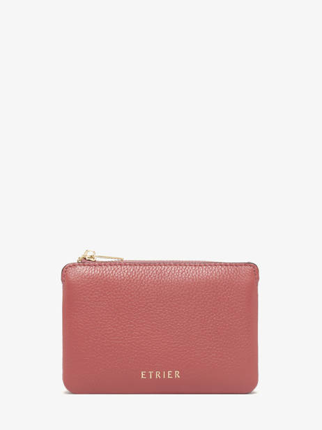 Coin Purse Tradition Leather Etrier Pink tradition ETRA421S