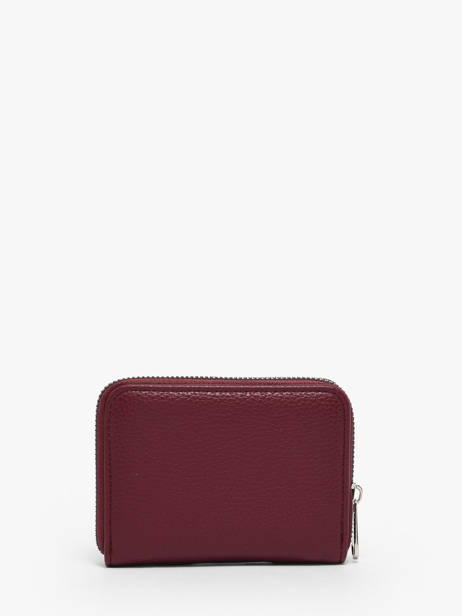 Grained Compact Wallet Miniprix Red grained K2015 other view 2