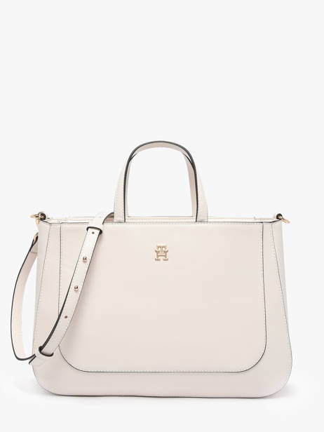 Sac Porté Main Th Glam Polyester Tommy hilfiger Blanc th glam AW18145