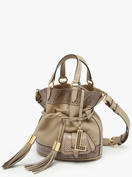 Small Leather Premier Flirt Ayers Bucket Bag Lancel Brown premier flirt A14014 other view 3