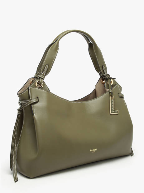 Shoulder Bag Swann Leather Lancel Green swann A13990 other view 2
