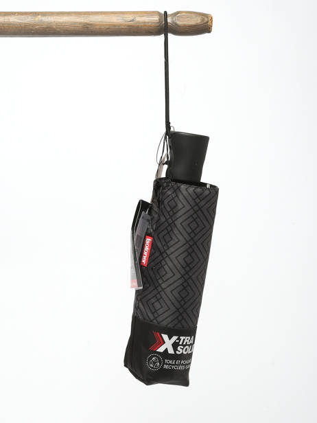 Foldable Umbrella Isotoner Black parapluie 9451