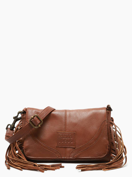 Shoulder Bag Dakota Leather Basilic pepper Brown dakota BDAK43