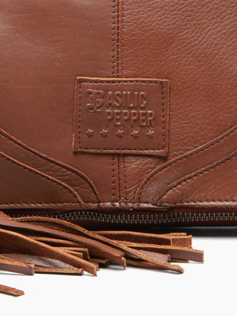 Shoulder Bag Dakota Leather Basilic pepper Brown dakota BDAK43 other view 5