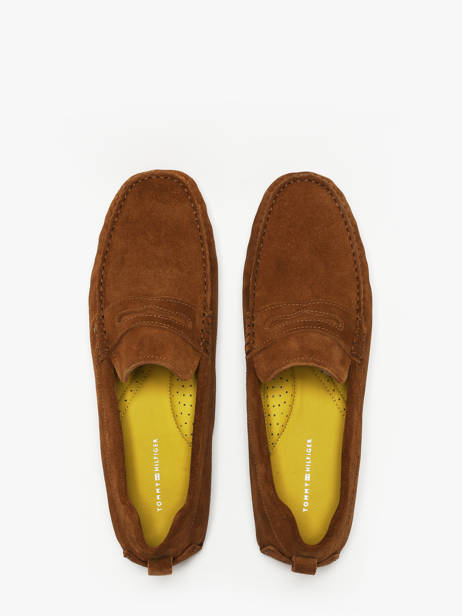 Moccasins In Leather Tommy hilfiger Brown men 5789GVQ other view 4
