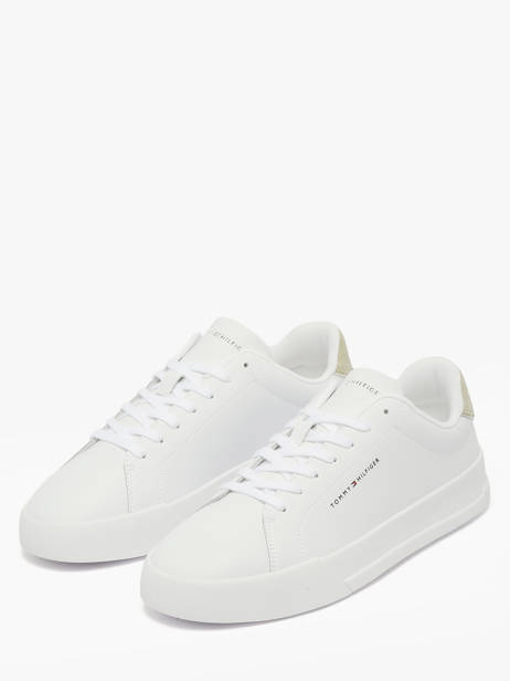 Sneakers In Leather Tommy hilfiger White men 536702X other view 2