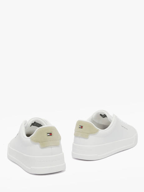 Sneakers In Leather Tommy hilfiger White men 536702X other view 3