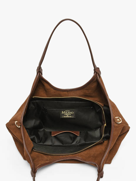 Shoulder Bag Velvet Caviar Leather Milano Brown velvet caviar VC241110 other view 3