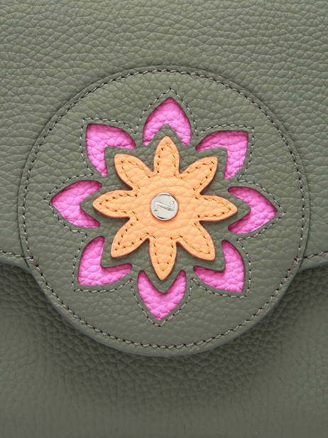 Leather Yumi Mandala Top-handle Bag Nathan baume Green mandala 4M other view 3