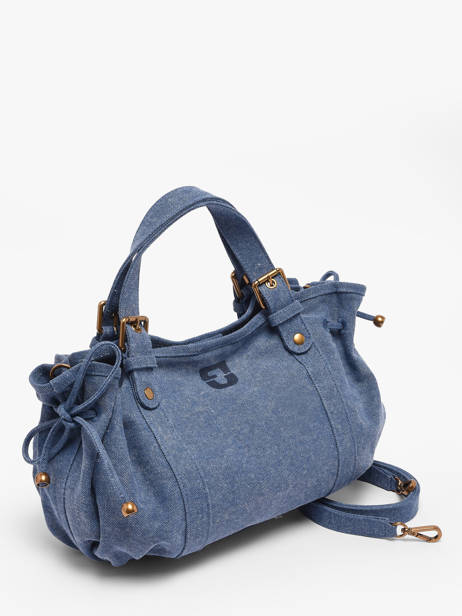 Crossbody Bag Canvas Cotton Gerard darel Blue canvas D489 other view 2